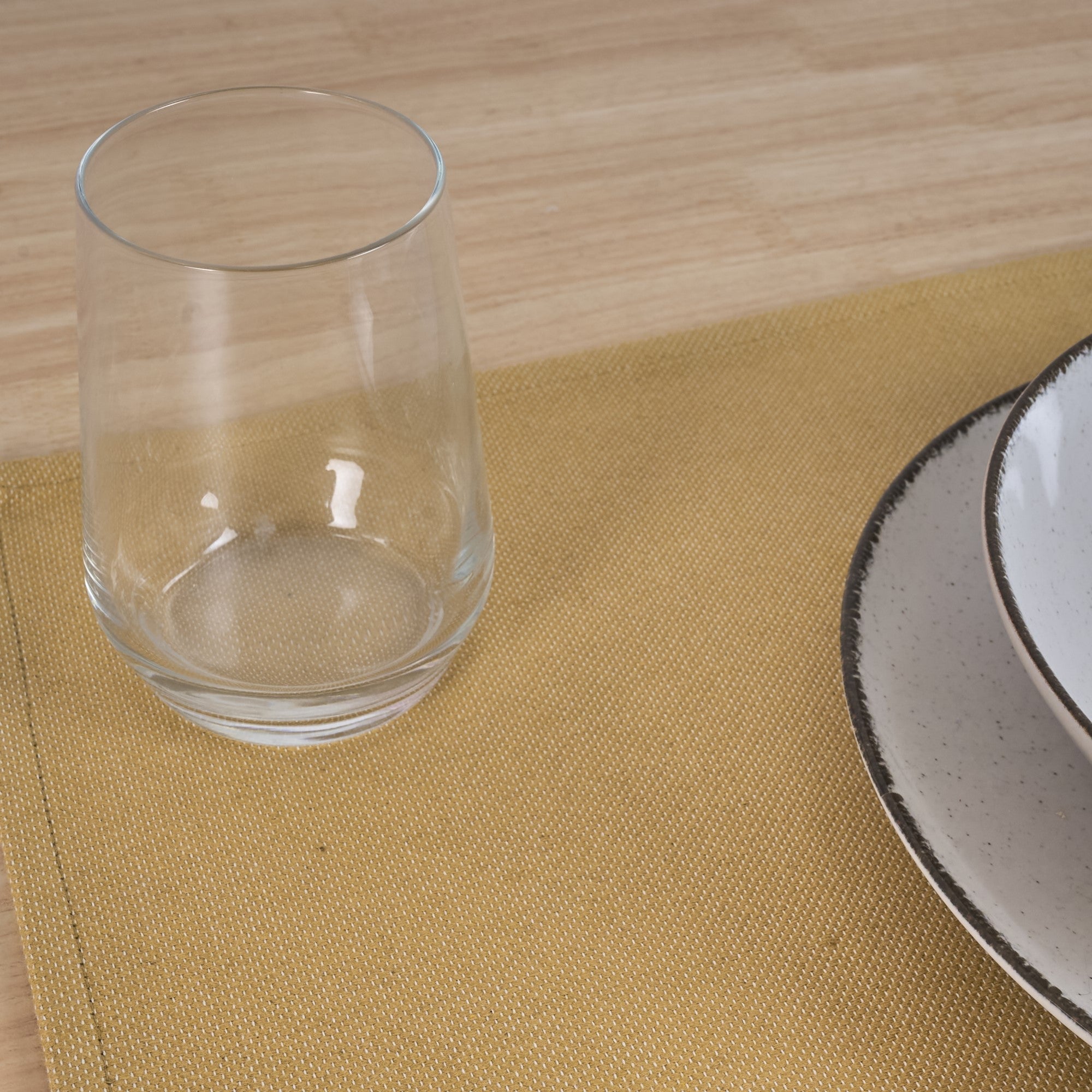 Mantel individual jacquard pack 2 unidades Massaic Amber Gold 35x50 cm