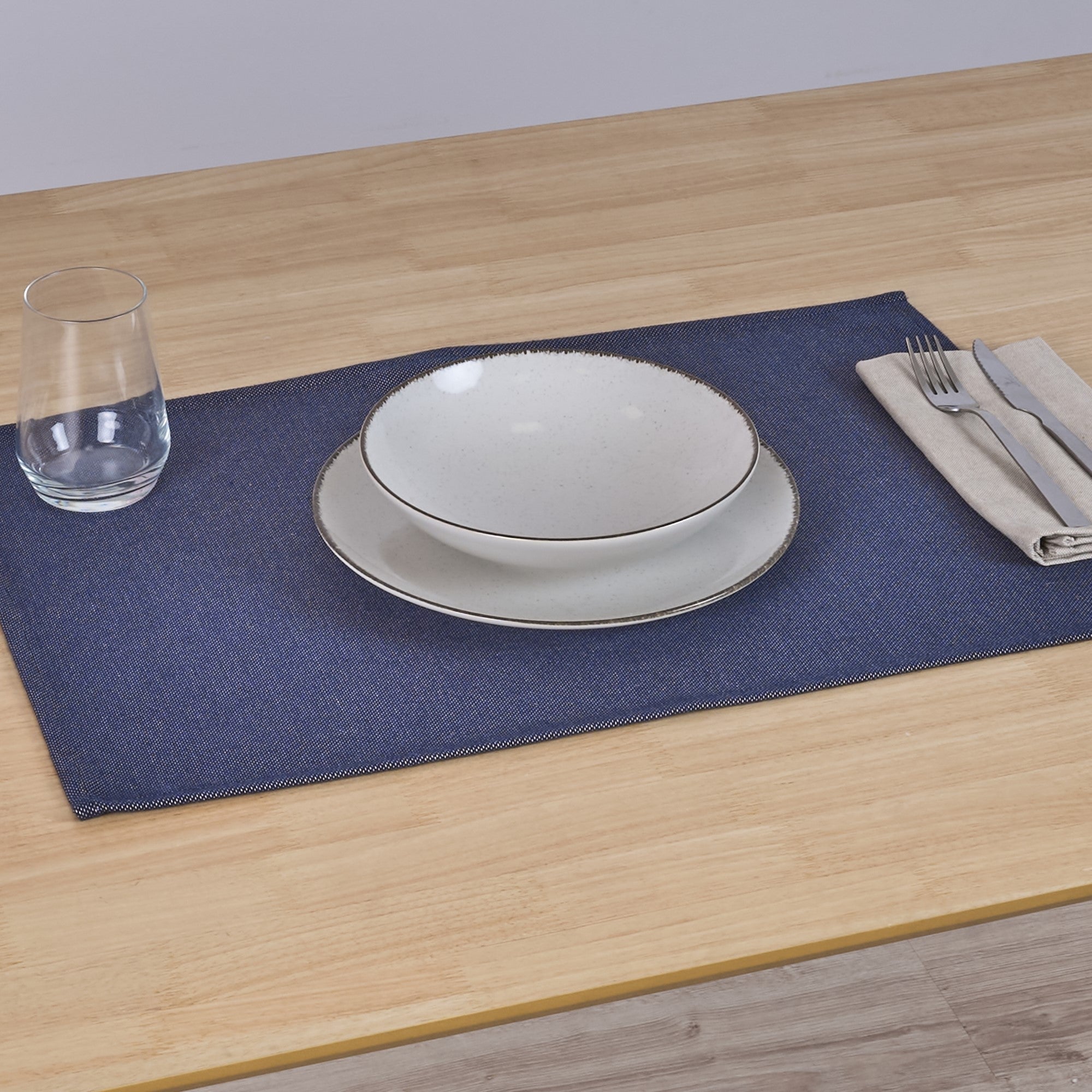 Mantel individual jacquard pack 2 unidades Massaic Azulon 35x50 cm