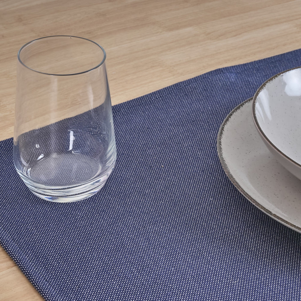 Mantel individual jacquard pack 2 unidades Massaic Azulon 35x50 cm
