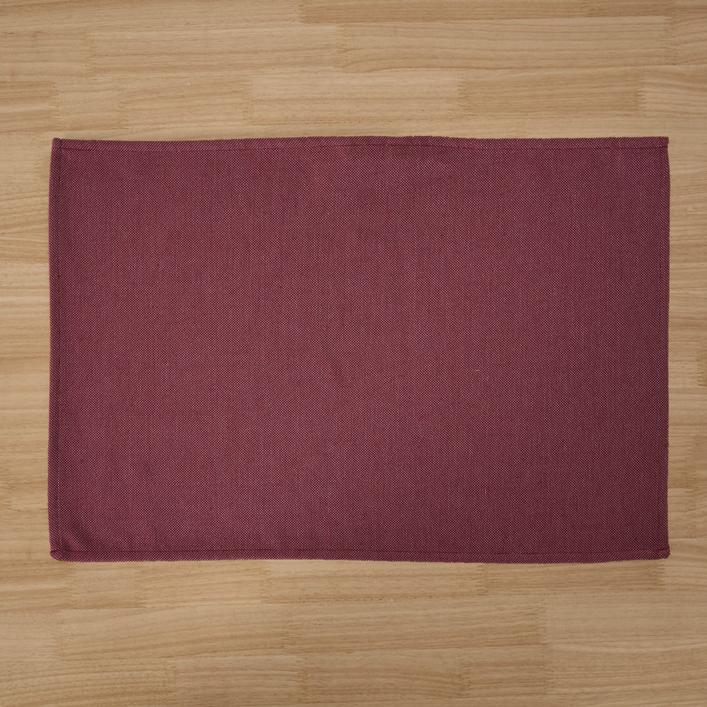 Mantel individual jacquard pack 2 unidades Massaic Granate 35x50 cm