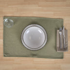 Mantel individual jacquard pack 2 unidades Massaic Green Wet 35x50 cm