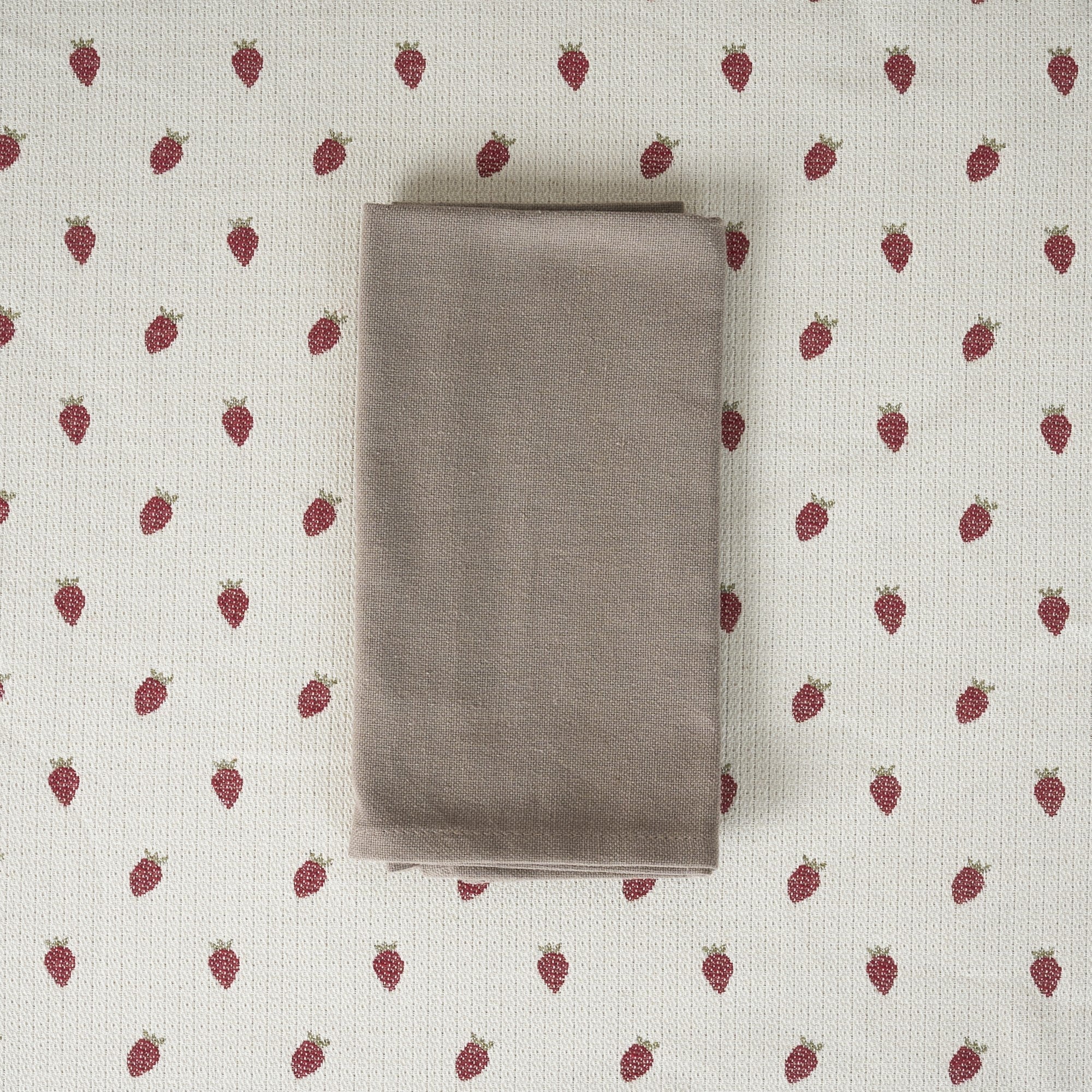 Pack 2 unidades servilletas jacquard Massaic Tabaco 43x43 cm