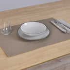 Mantel individual jacquard pack 2 unidades Massaic Tabaco 35x50 cm