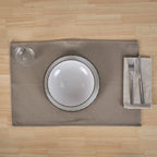 Mantel individual jacquard pack 2 unidades Massaic Tabaco 35x50 cm