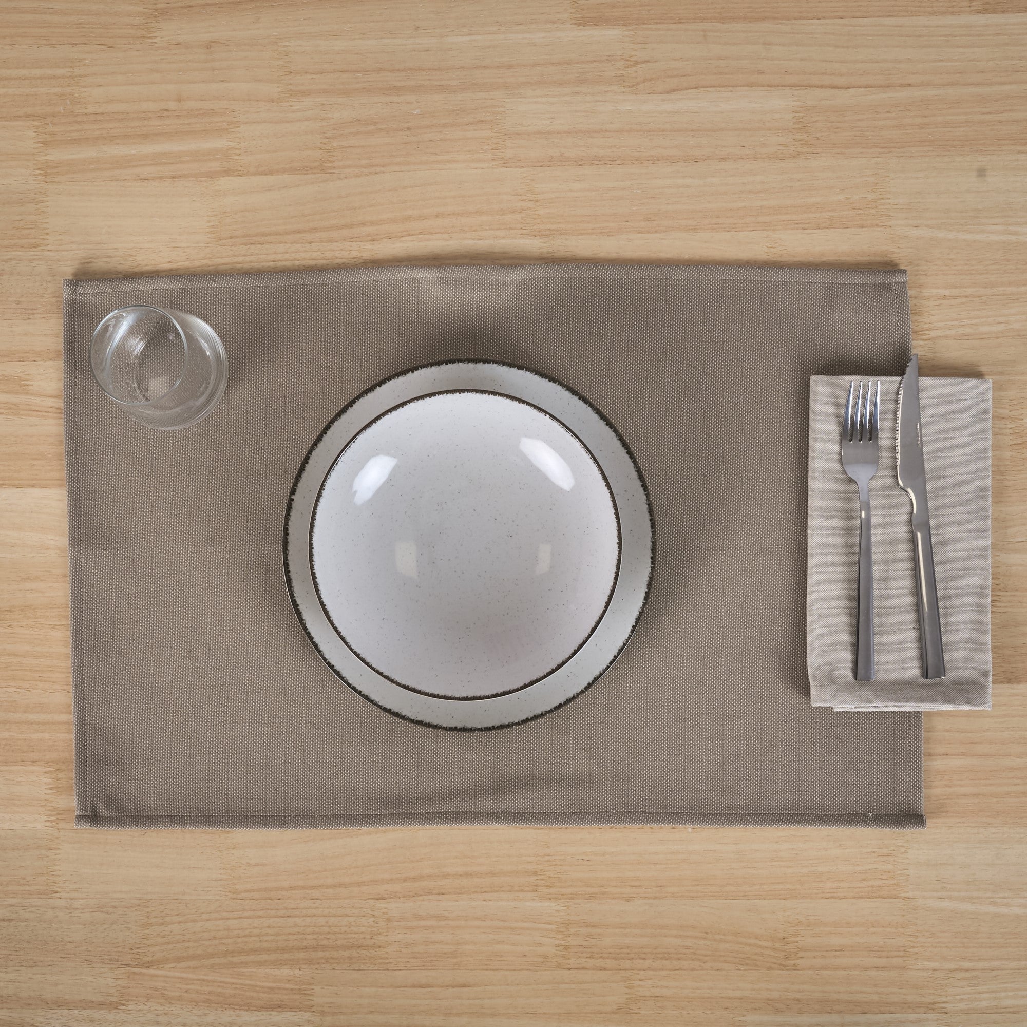 Mantel individual jacquard pack 2 unidades Massaic Tabaco 35x50 cm