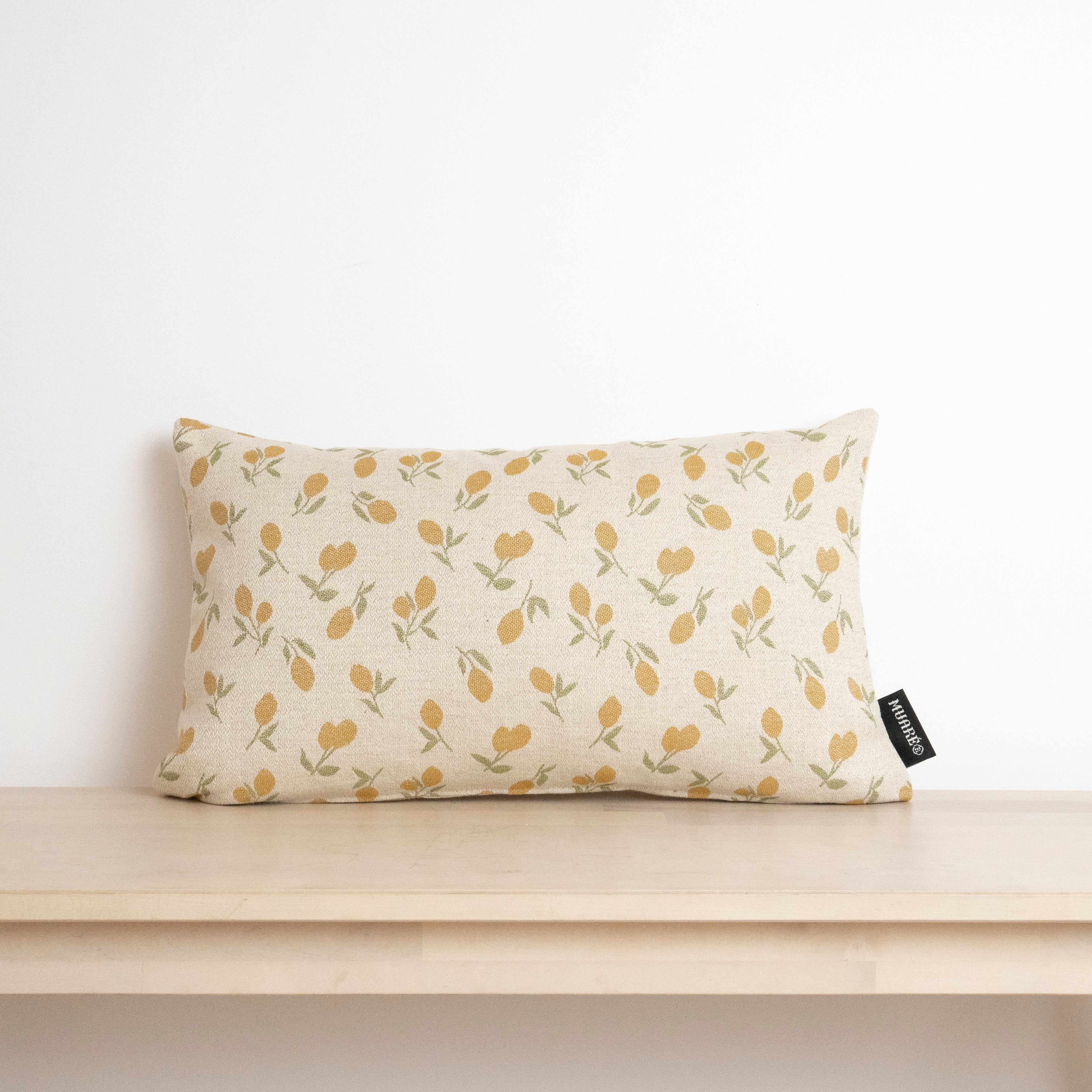 Funda de cojín jacquard Limones 30x50 cm