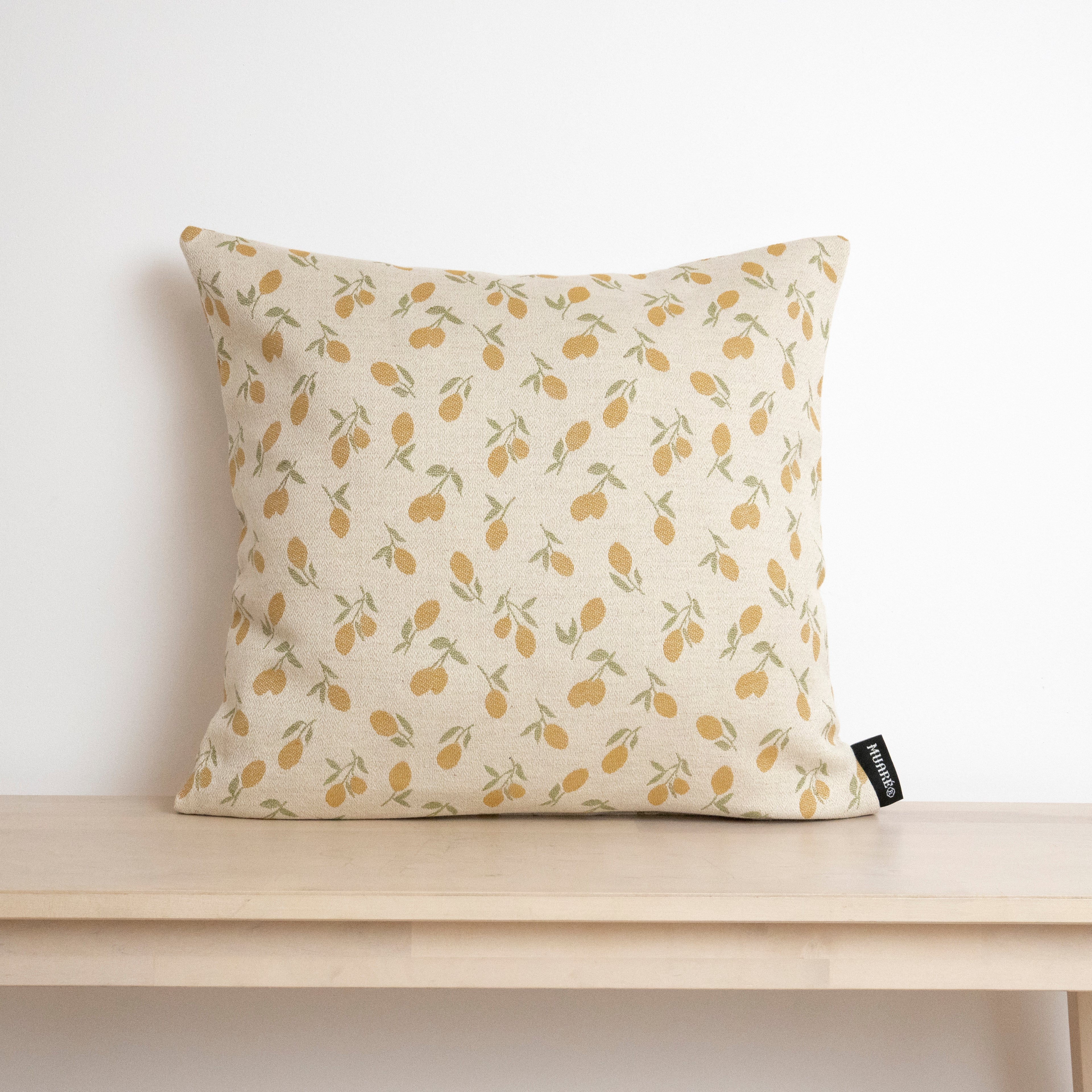 Funda de cojín jacquard Limones 45x45 cm