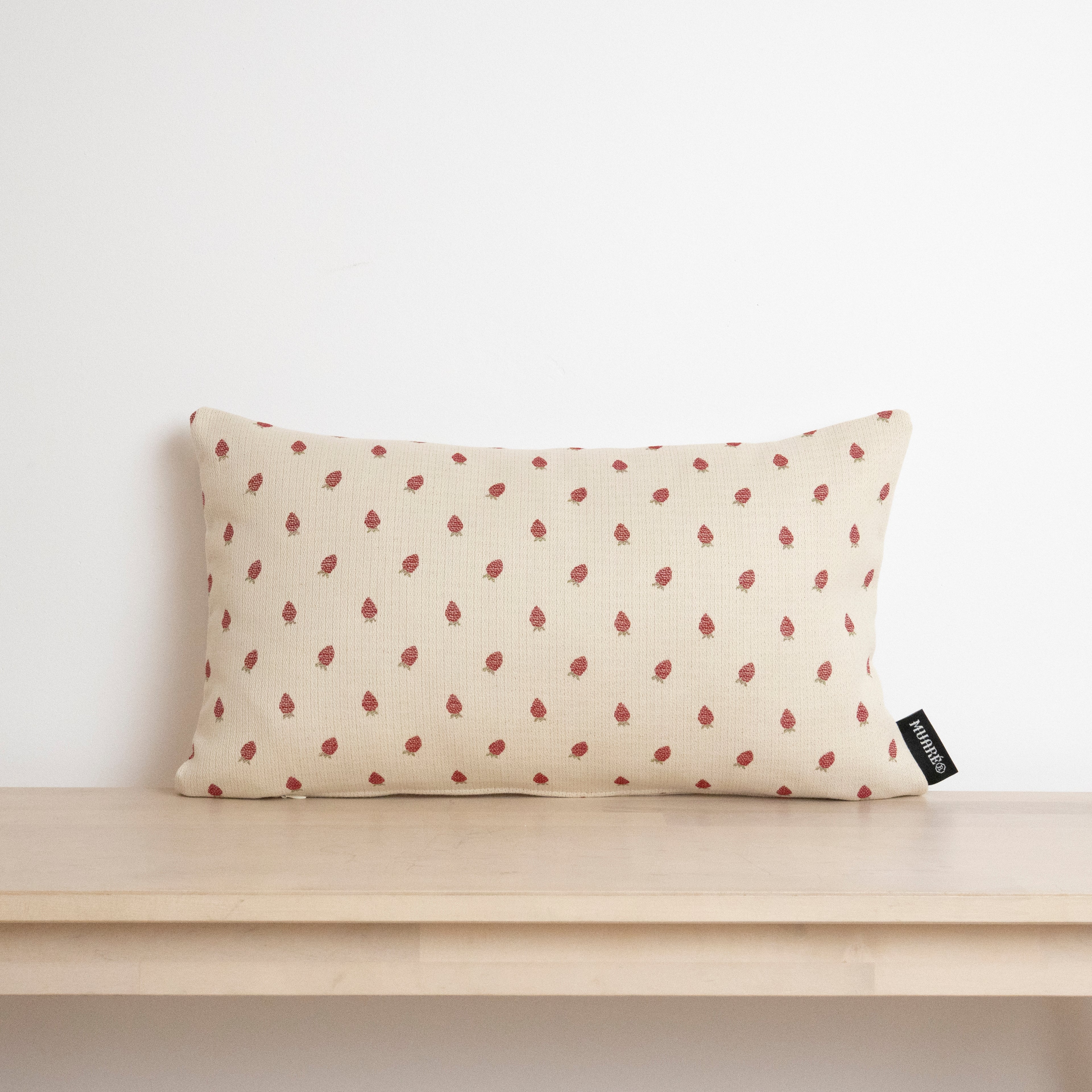 Funda de cojín jacquard Fresas 30x50 cm