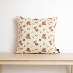 Funda de cojín jacquard Flores Grandes 45x45 cm
