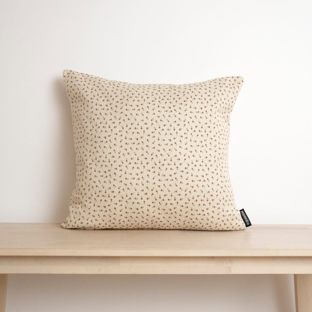 Funda de cojín jacquard Flores Pequeñas 45x45 cm