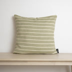 Funda de cojín jacquard Raya Verde Fc 45x45 cm