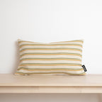 Funda de cojín jacquard Rayas Limones 30x50 cm