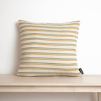 Funda de cojín jacquard Rayas Limones 45x45 cm