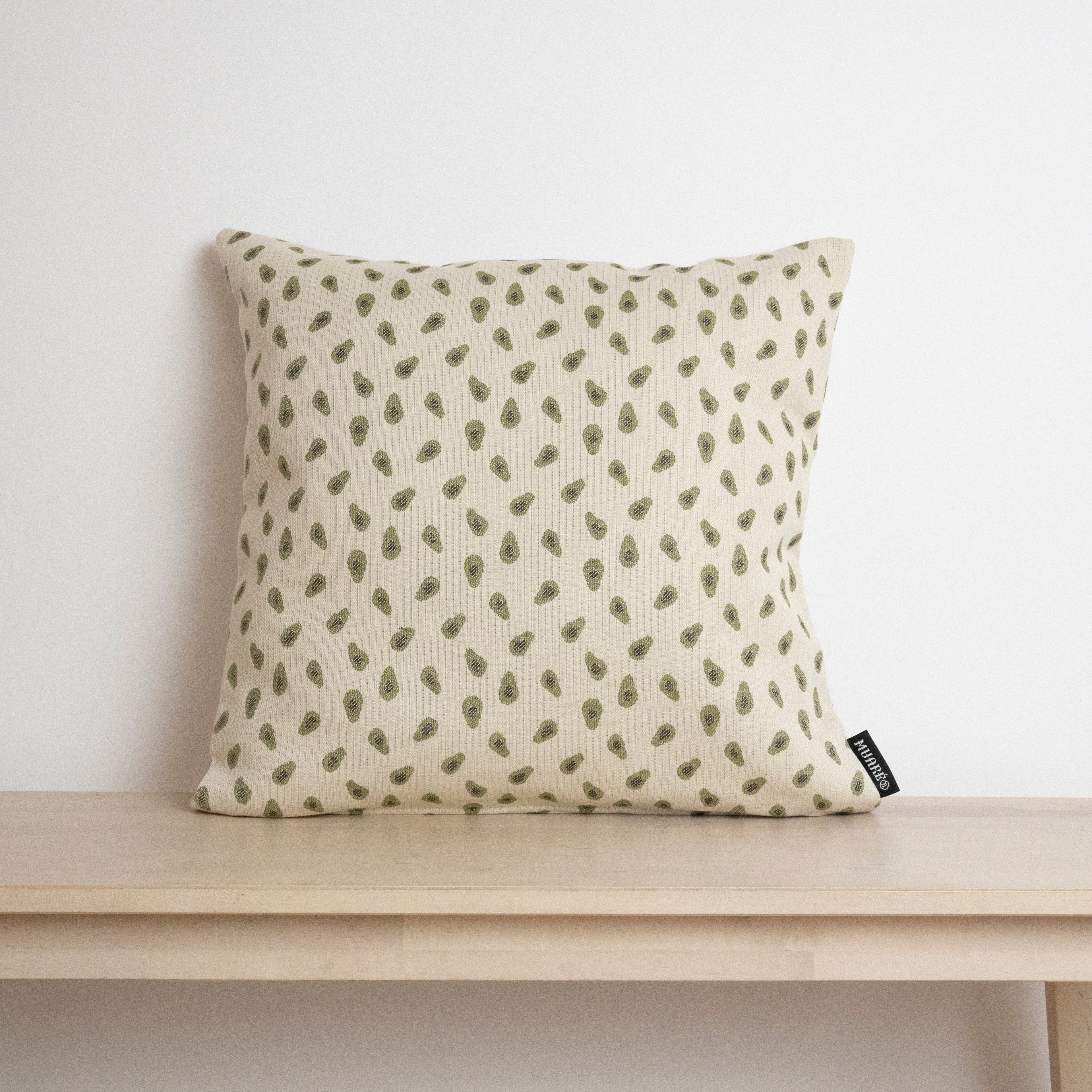 Funda de cojín jacquard Aguacates 45x45 cm