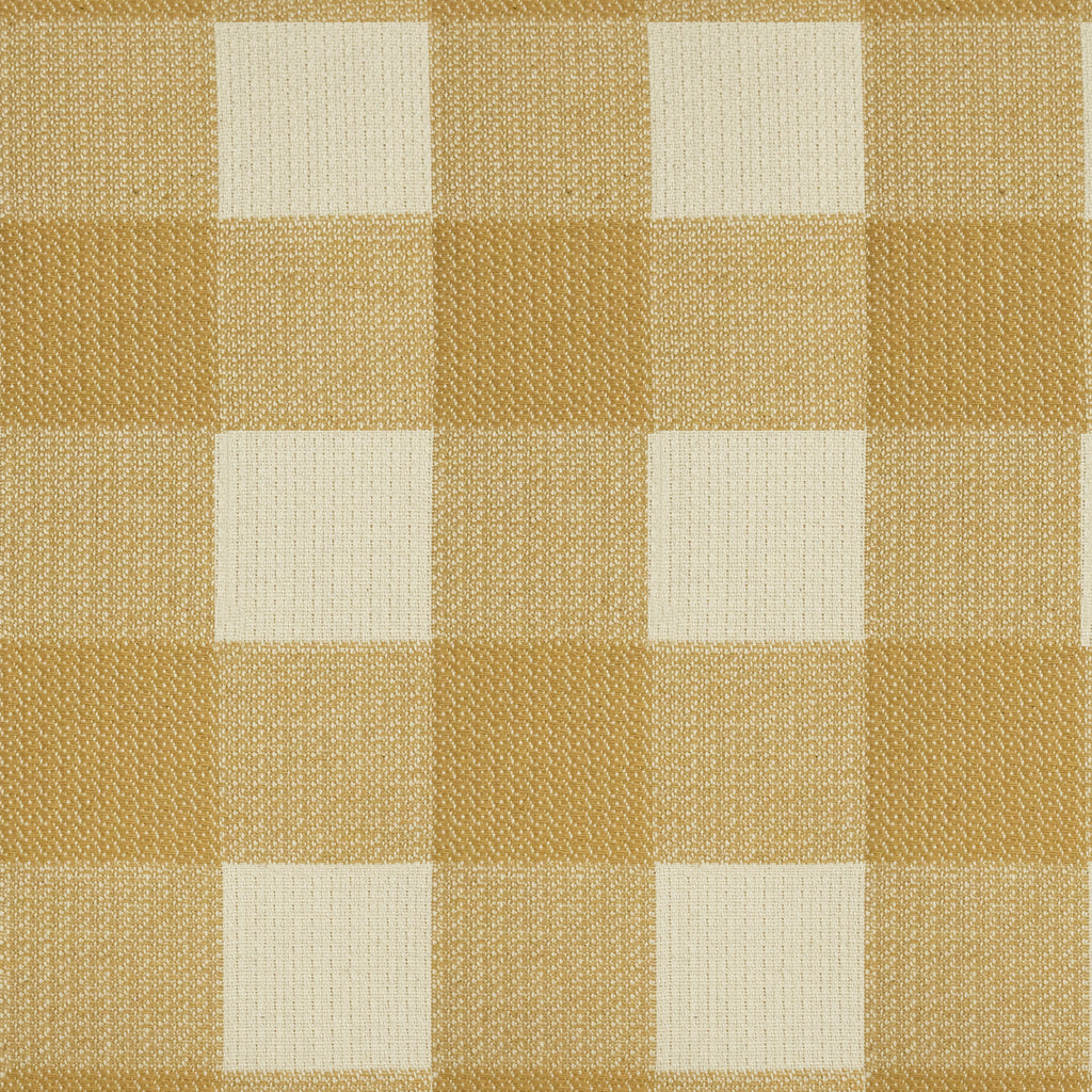 Funda de cojín jacquard Vichy Mostaza 30x50 cm