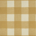 Funda de cojín jacquard Vichy Mostaza 30x50 cm