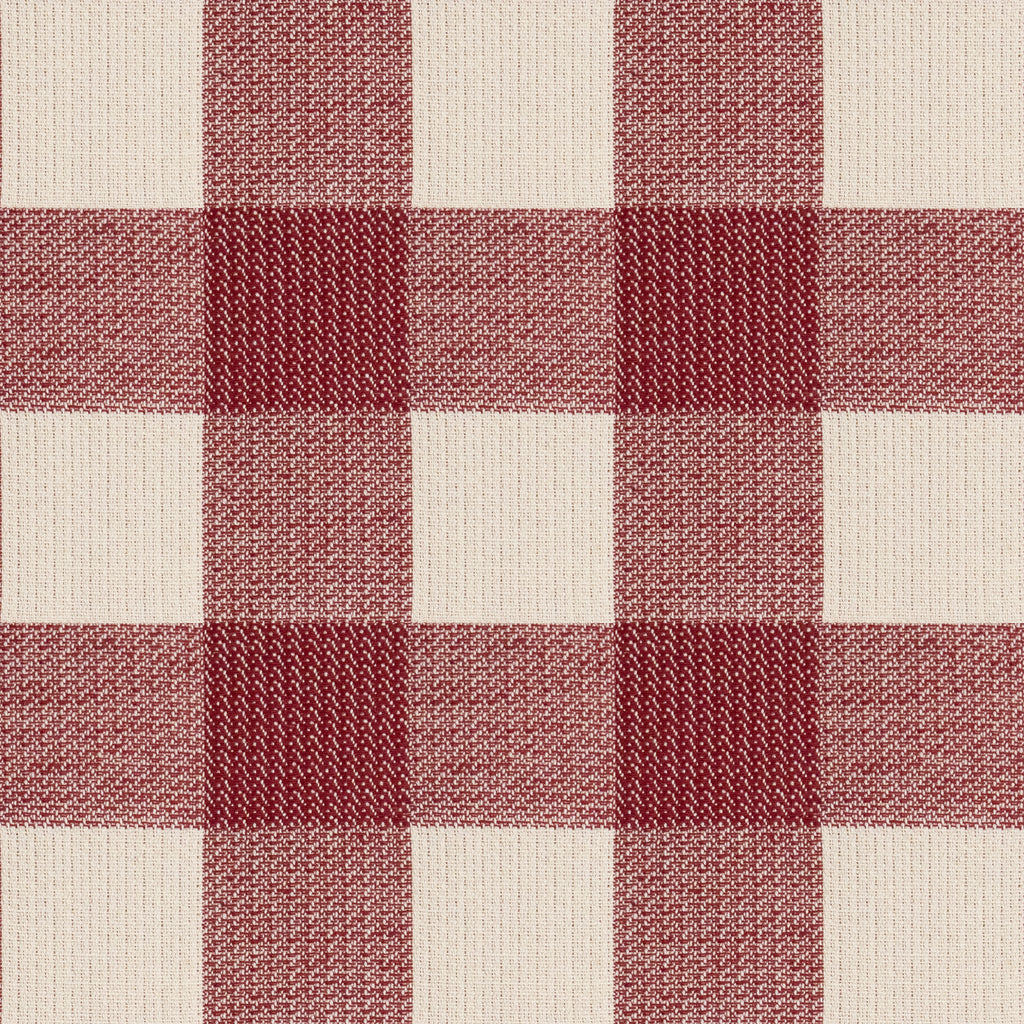 Funda de cojín jacquard Vichy Granate 30x50 cm