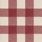 Funda de cojín jacquard Vichy Granate 30x50 cm