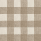 Funda de cojín jacquard Vichy Tabaco 30x50 cm