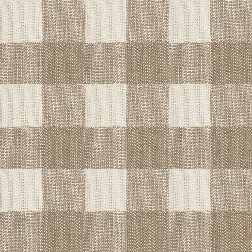 Funda de cojín jacquard Vichy Tabaco 45x45 cm