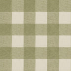 Funda de cojín jacquard Vichy Verde 45x45 cm
