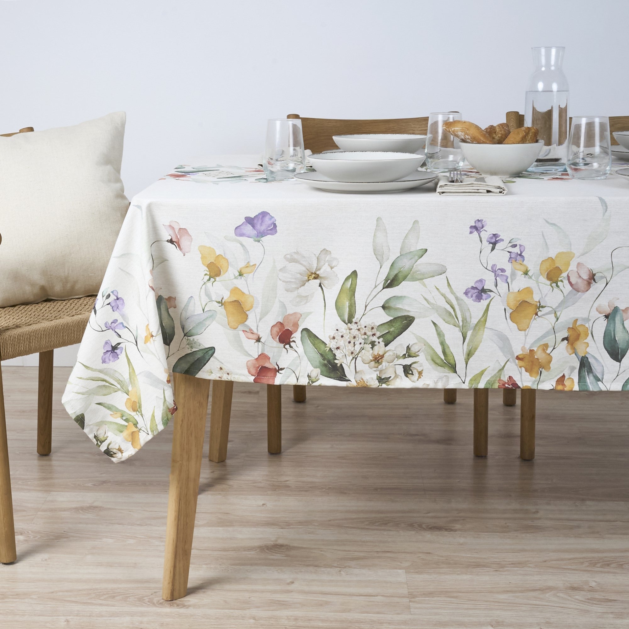Mantel de tela Flowers Cenefa Central 1 160