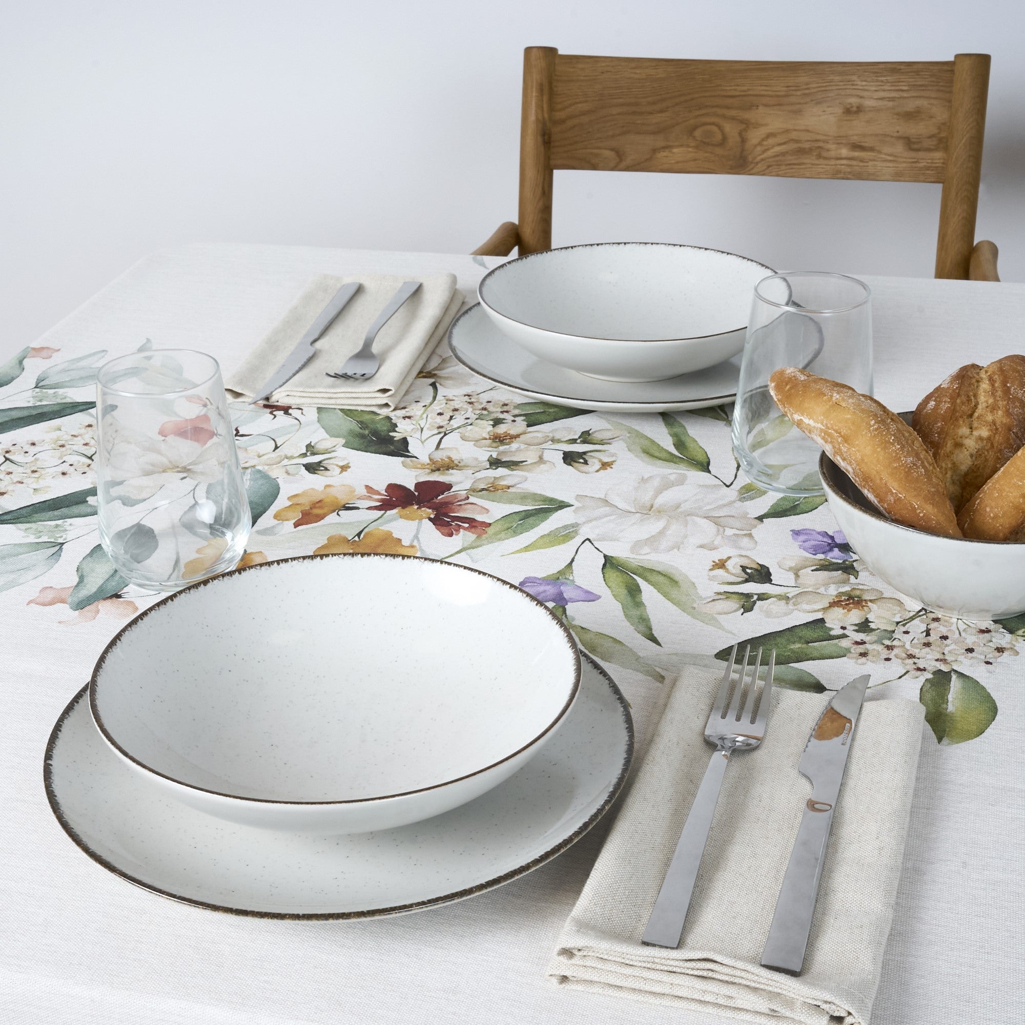 Mantel de tela Flowers Cenefa Central 1 160