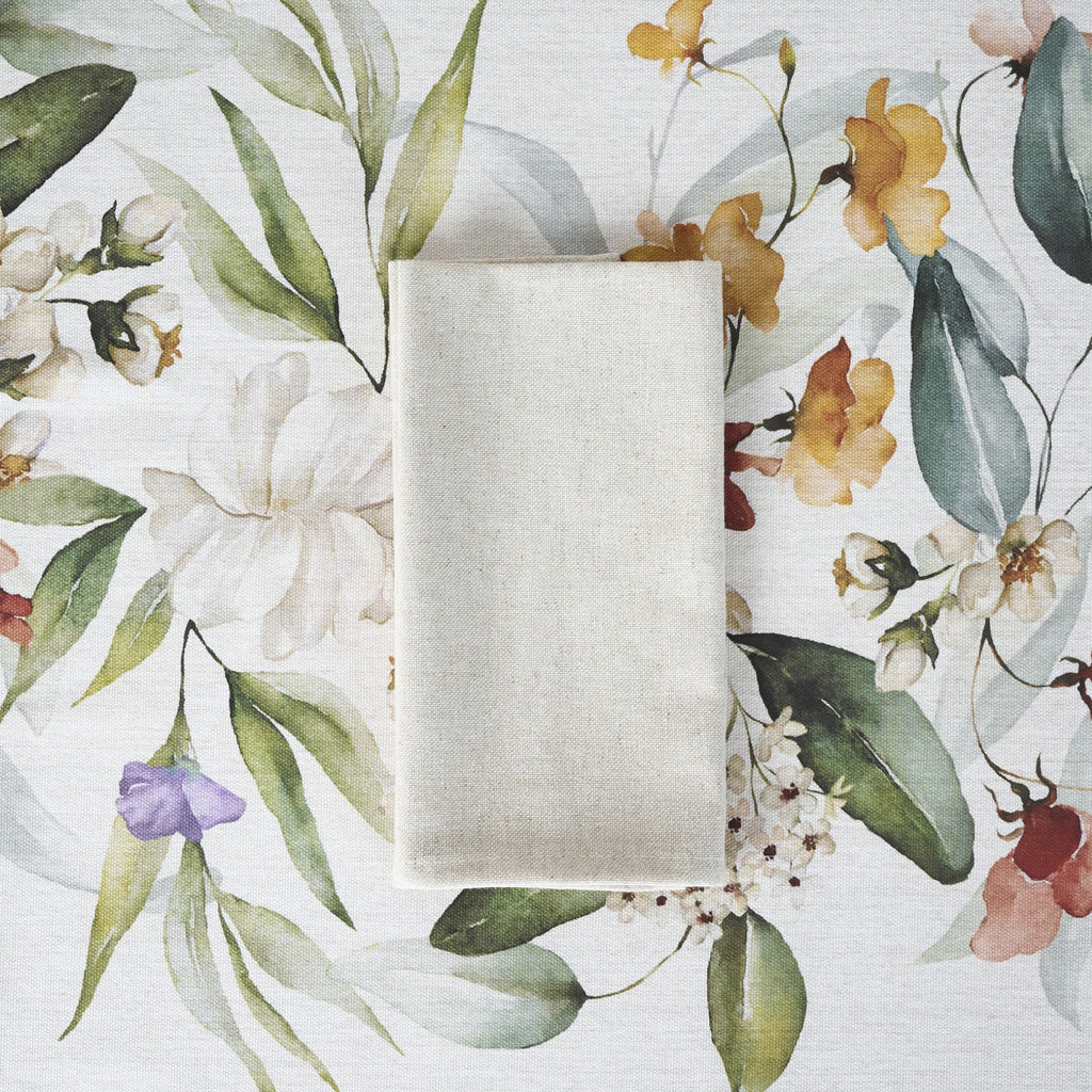 Mantel de tela Flowers Cenefa Central 1 160