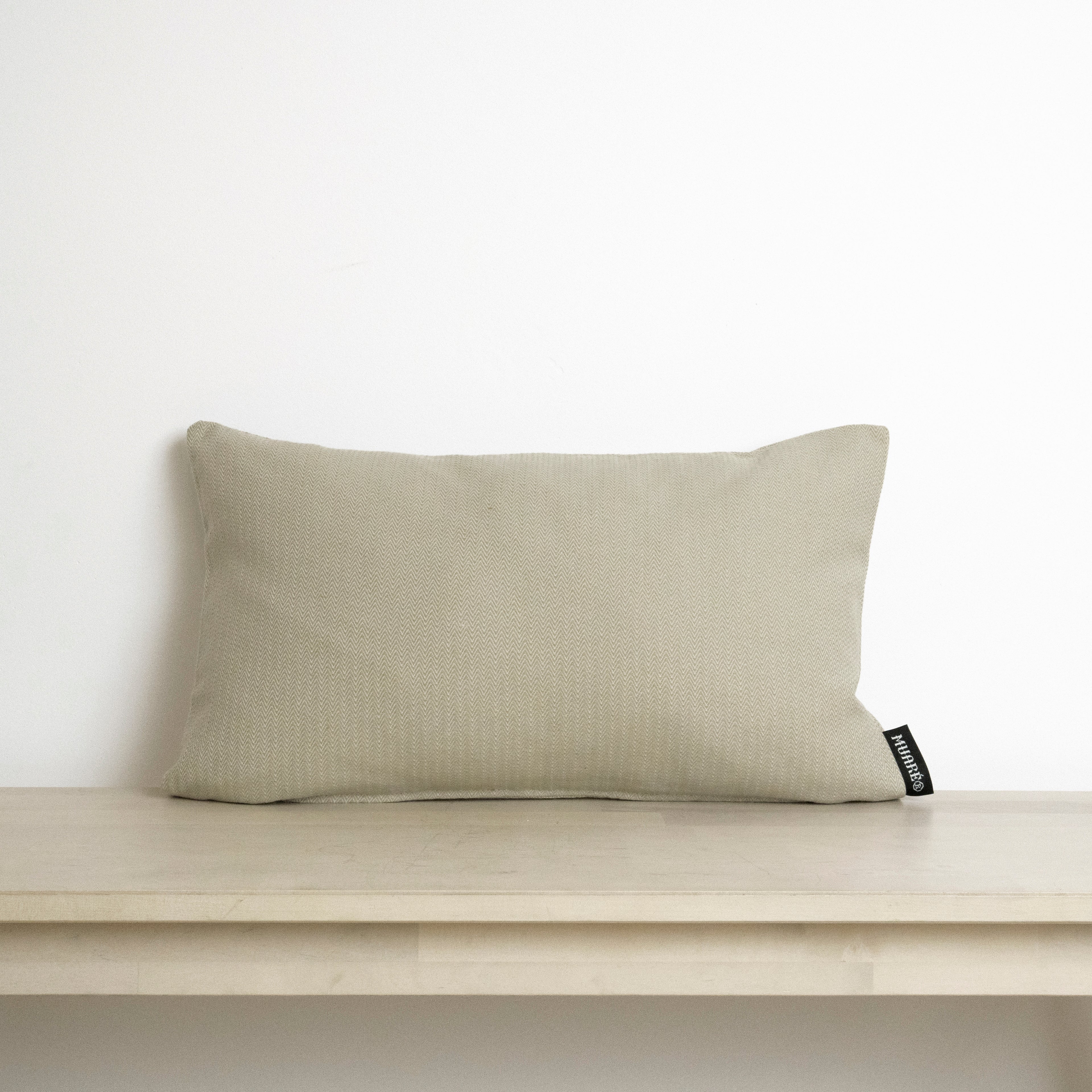 Funda de cojín jacquard Espiga Tabaco 30x50 cm