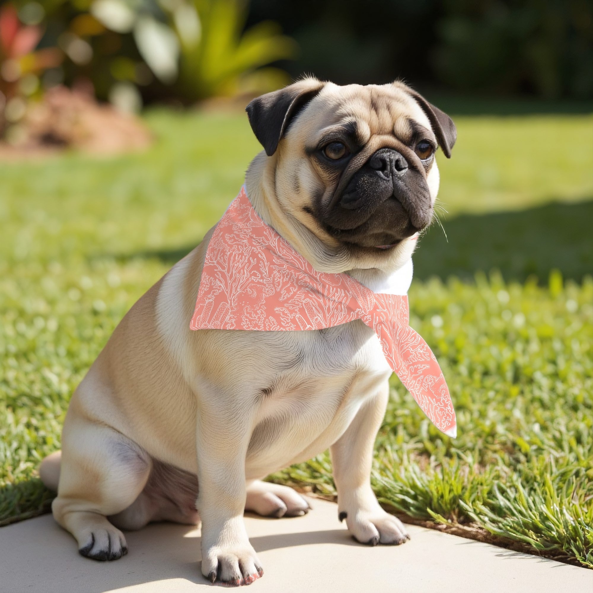 Pack 2 unidades bandana para mascotas Estarit Coral