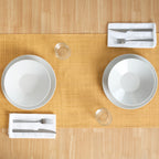 Camino de mesa 100% algodón Lesa 125 2 - Mostaza 50x150 cm