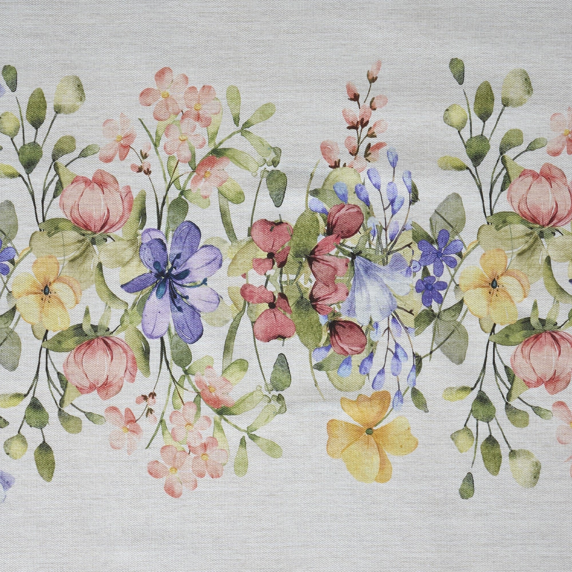 Mantel antimanchas Flowers Cenefa Central 2