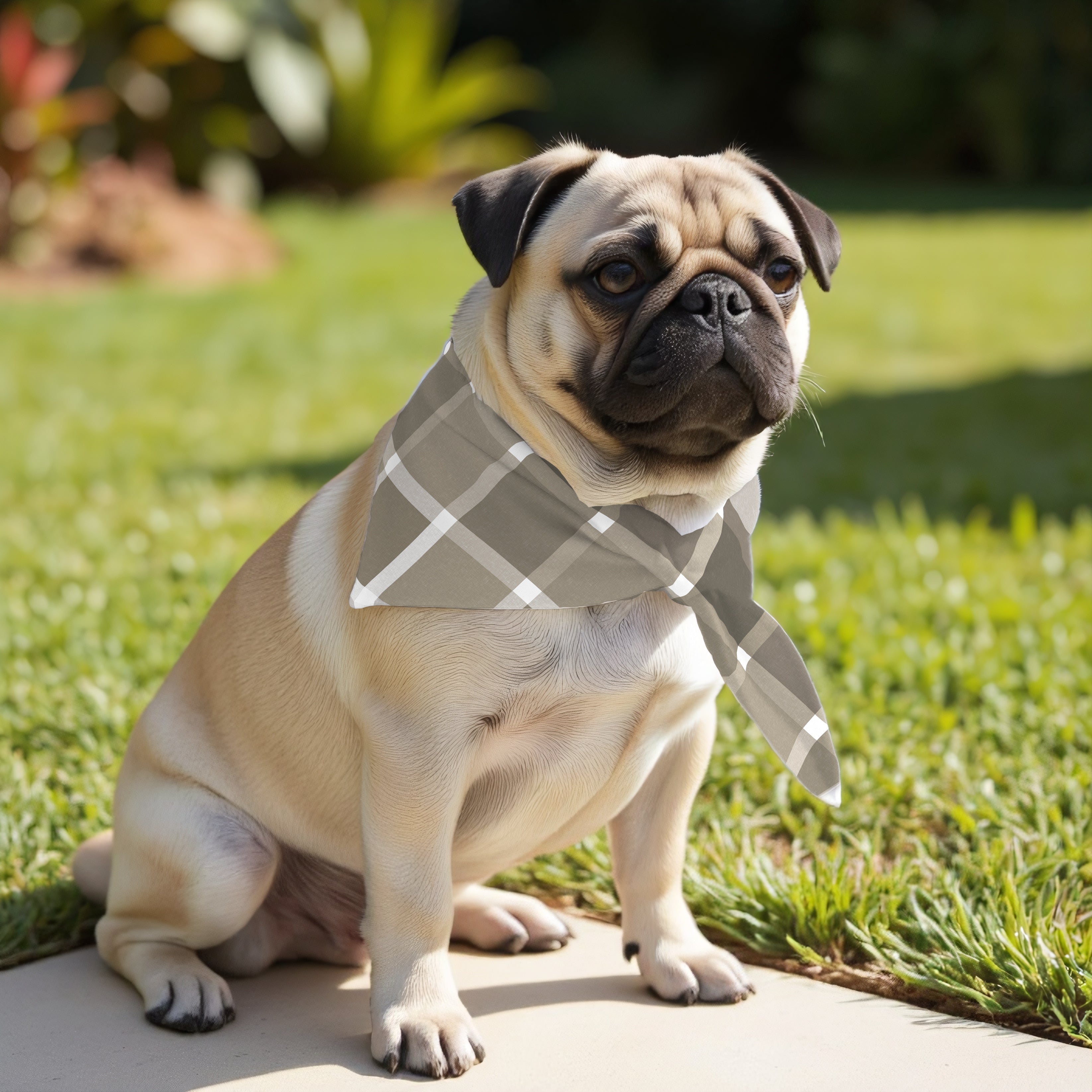 Pack 2 unidades bandana para mascotas SUTTON MARRON RED.