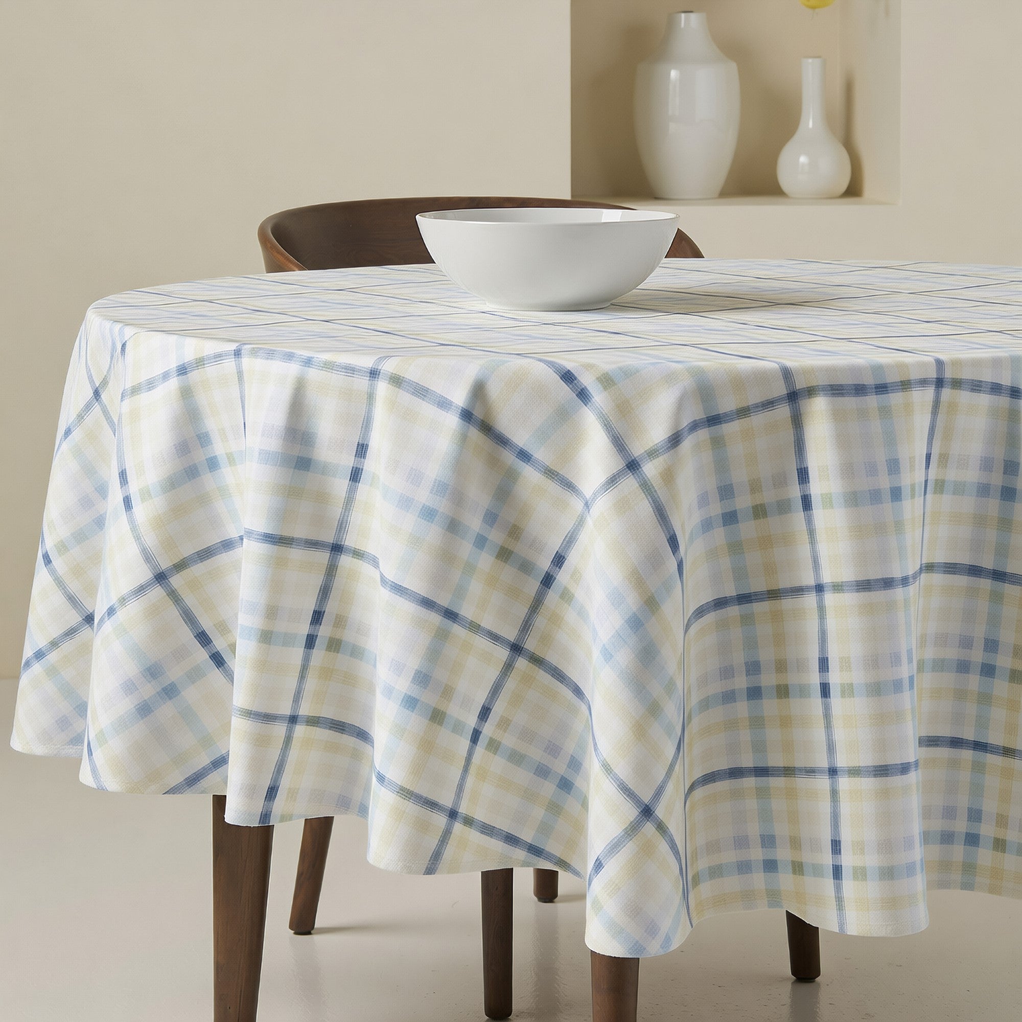 Mantel redondo antimanchas Agueda