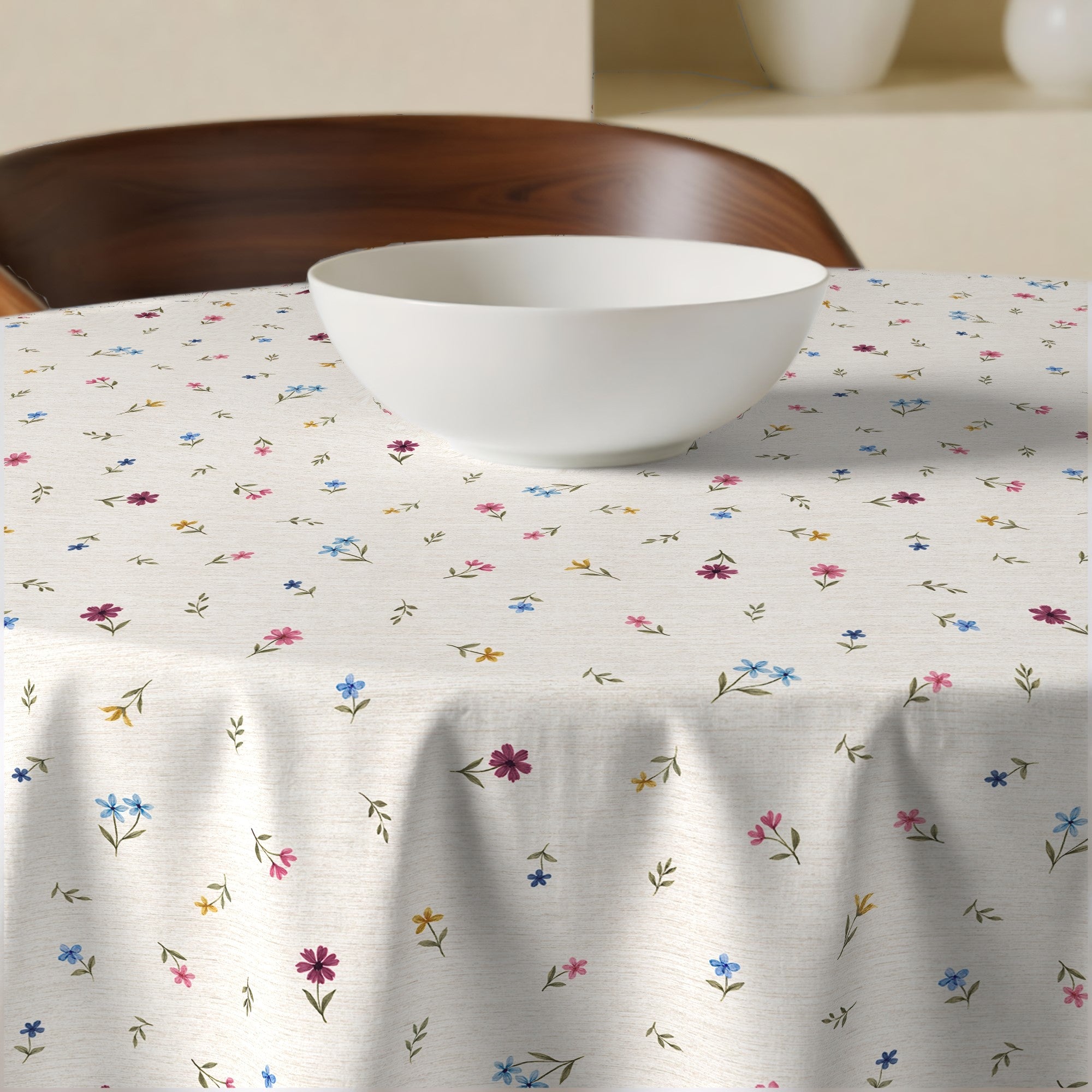 Mantel redondo antimanchas Albin