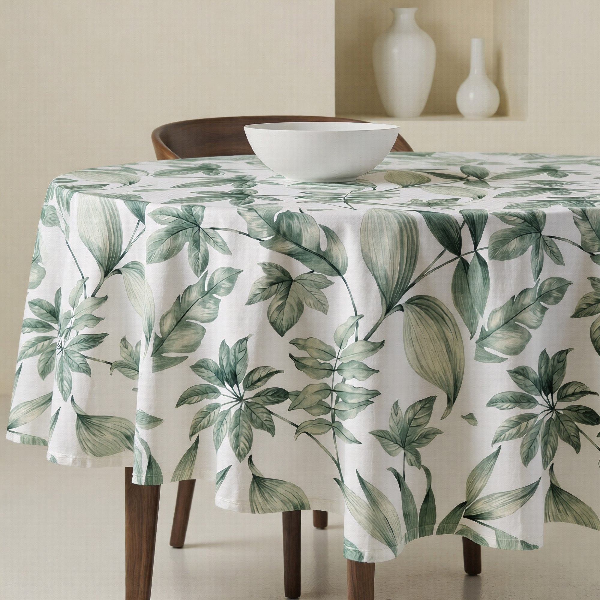 Mantel redondo antimanchas Ander