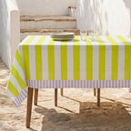 Fleckabweisende Tischdecke 100% Baumwolle Andros