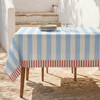 Fleckabweisende Tischdecke 100% Baumwolle Aruba