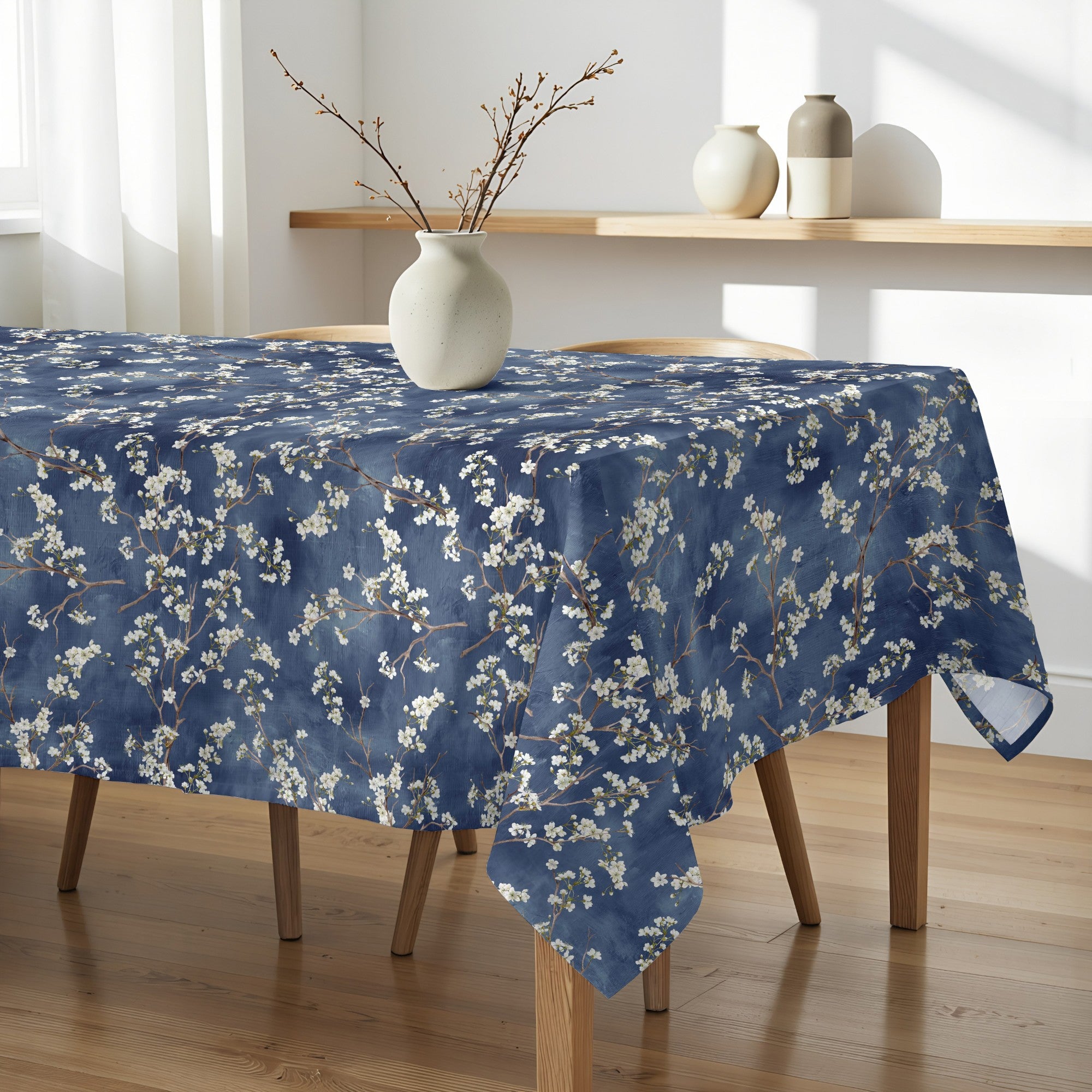 Mantel antimanchas Asami Azul Oscuro 924-1 High
