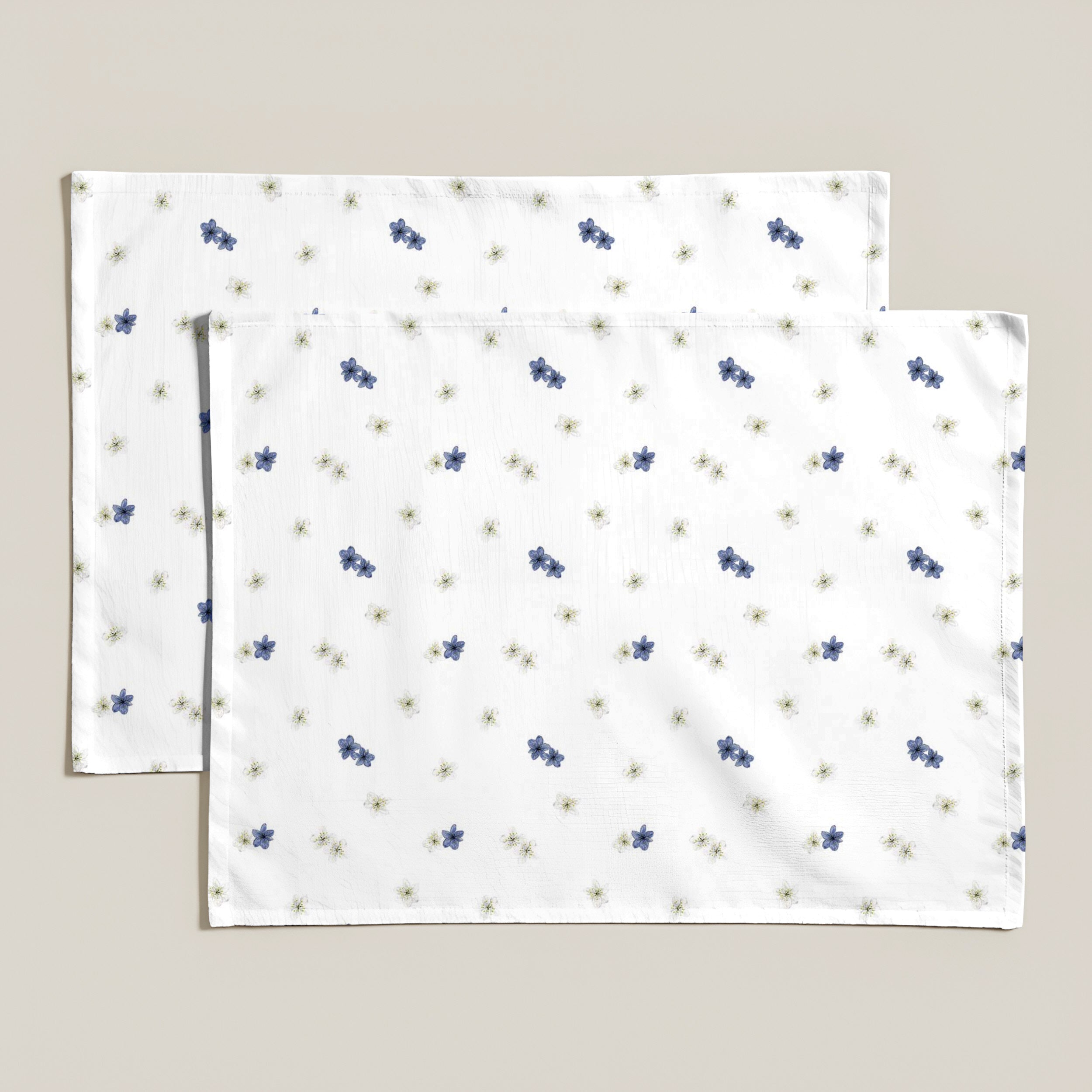 Pack 2 unidades mantel individual antimanchas Asami Azul Oscuro 924 4 35x50 cm
