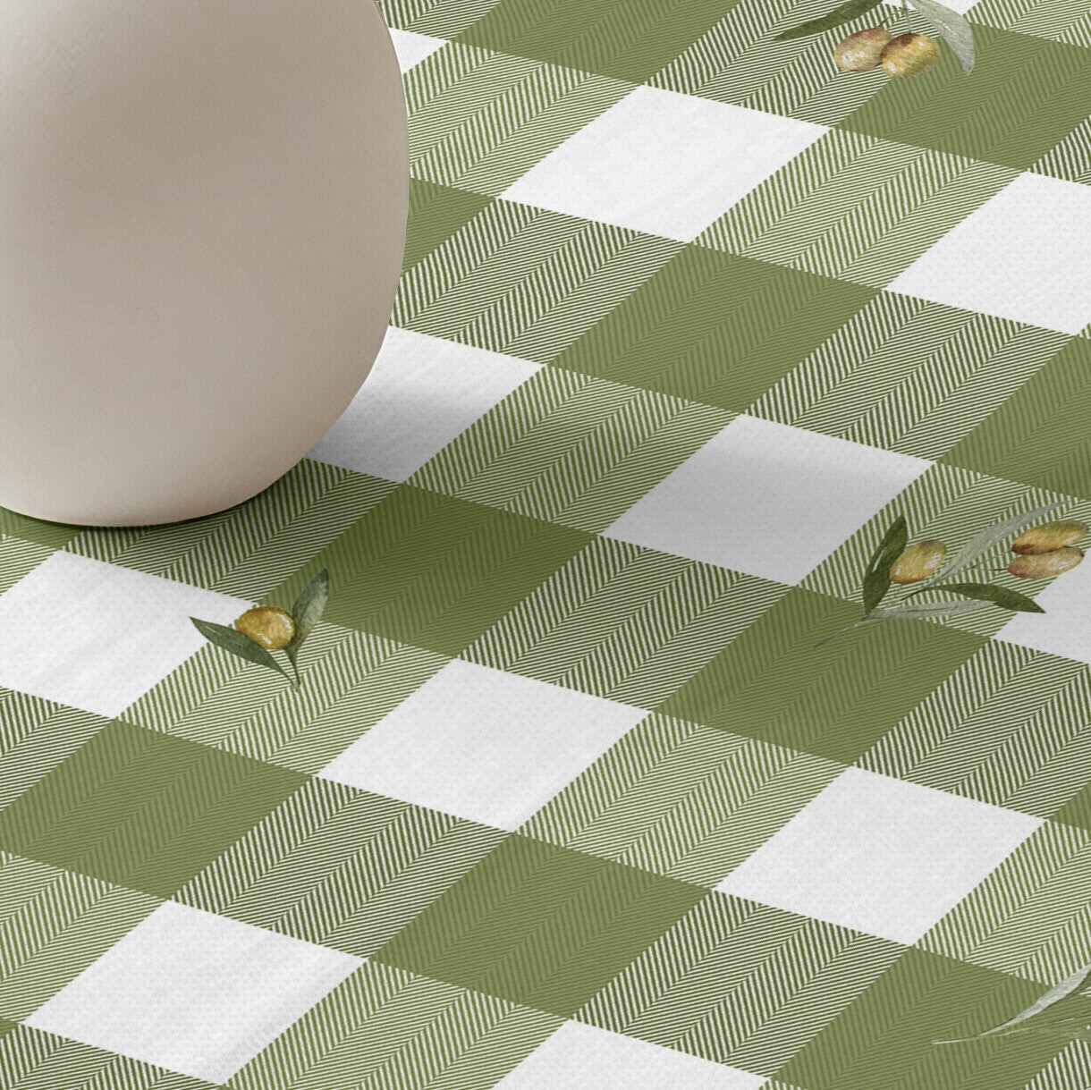 Mantel redondo antimanchas Asier