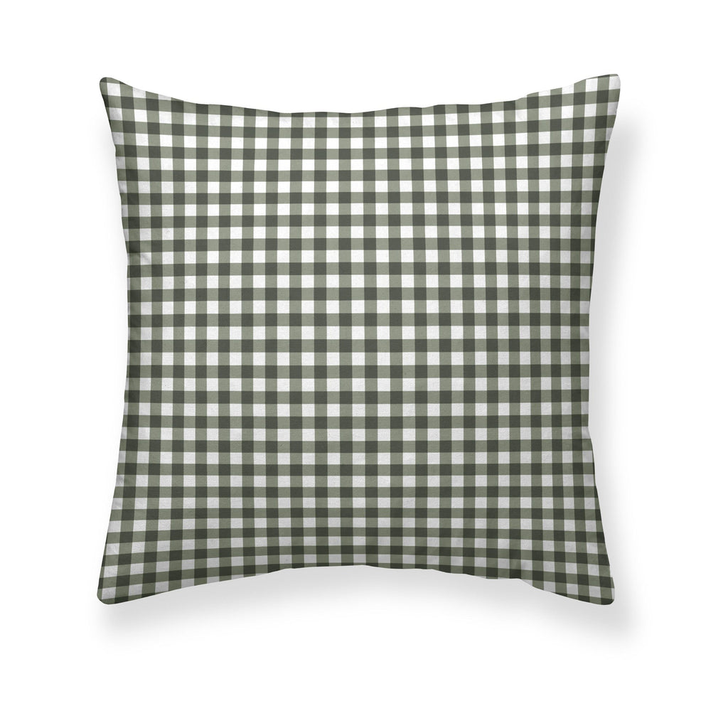 Funda de almohada 100% algodón Xmas Vichy Verde