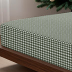 Juego de sábanas Xmas Vichy Verde 100% algodón