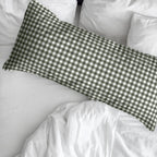 Funda de almohada 100% algodón Xmas Vichy Verde