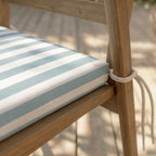 Cojín para asiento acolchado Maglia Azul y Blanco 40x40x5 cm