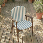 Cojín para silla de exterior Maglia Azul y Blanco