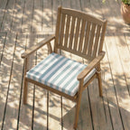 Cojín para asiento acolchado Maglia Azul y Blanco 40x40x5 cm