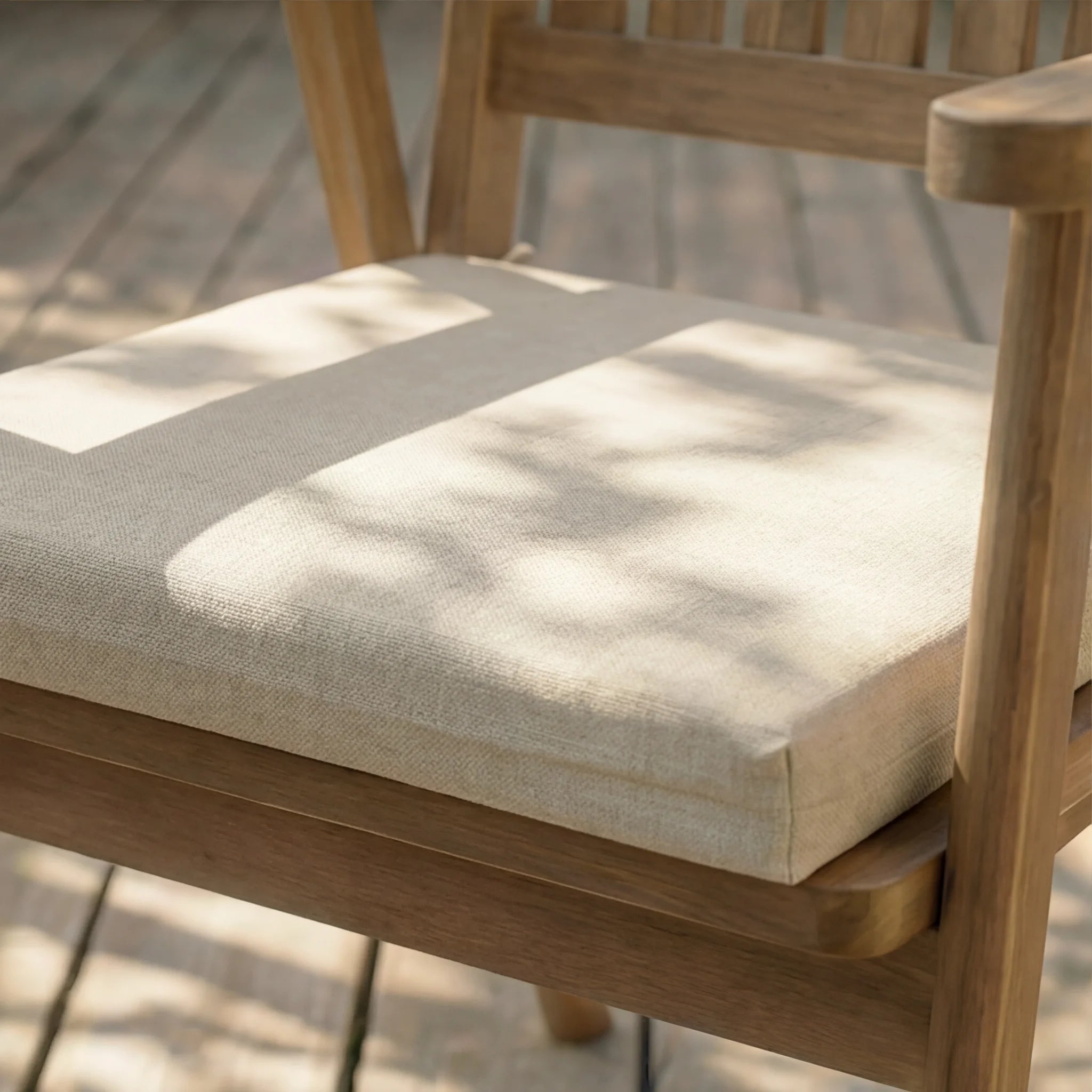 Cojín para asiento acolchado Beige Medio 40x40x5 cm
