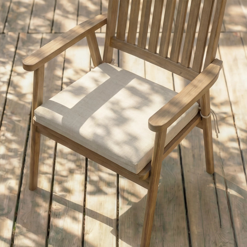 Cojín para asiento acolchado Beige Medio 40x40x5 cm