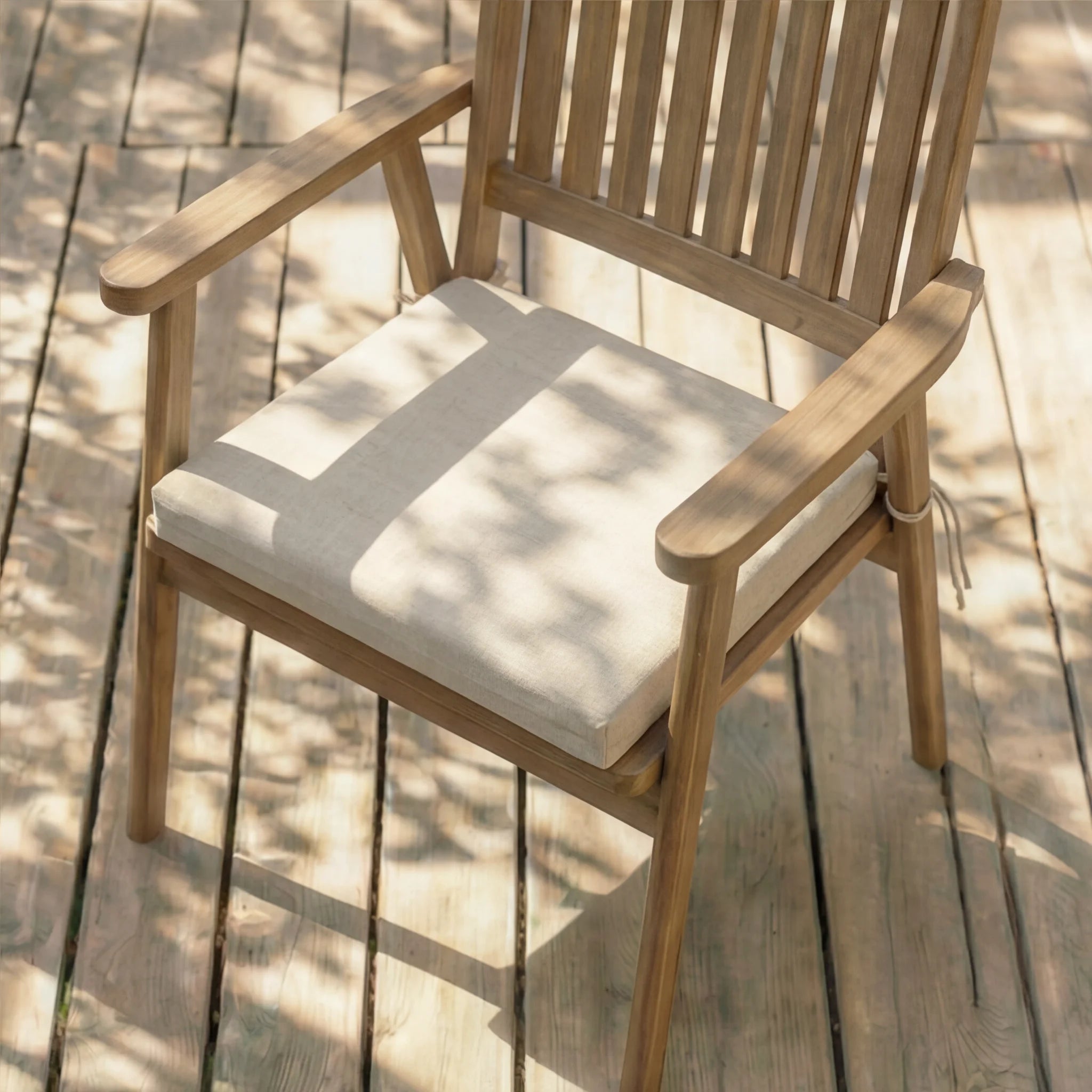 Cojín para asiento acolchado Beige Medio 40x40x5 cm